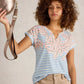 Nelly Notch Neck Tee by White Stuff in Ivory