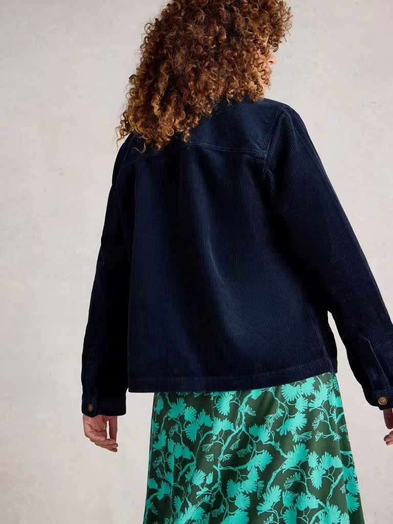 Eden Cord Jacket by White Stuff in Dark Navy