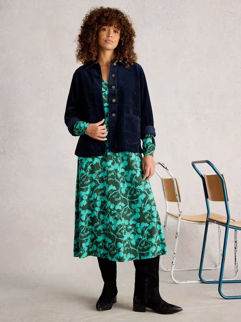 Eden Cord Jacket by White Stuff in Dark Navy