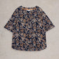 Weaver Notch Neck Tee by White Stuff in Navy