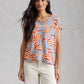 Iris Linen Tee by White Stuff in Natural Multi