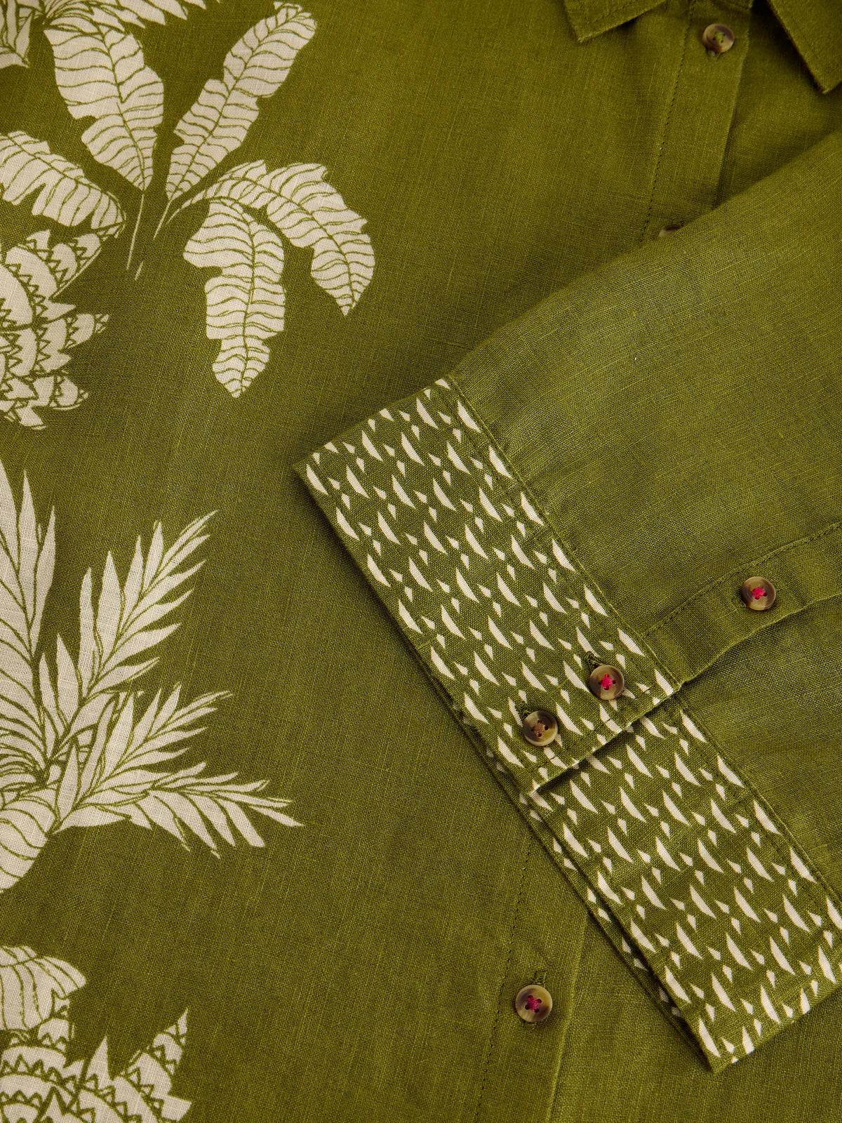 Cassie Linen Shirt by White Stuff in Green