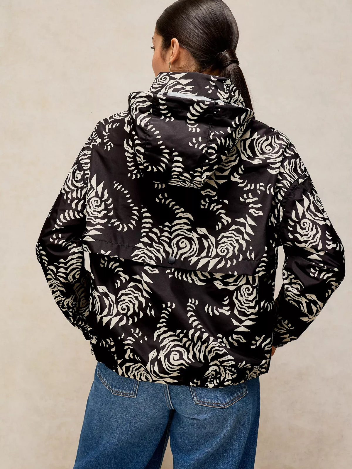 Paige Showerproof Jacket by White Stuff in Black Print