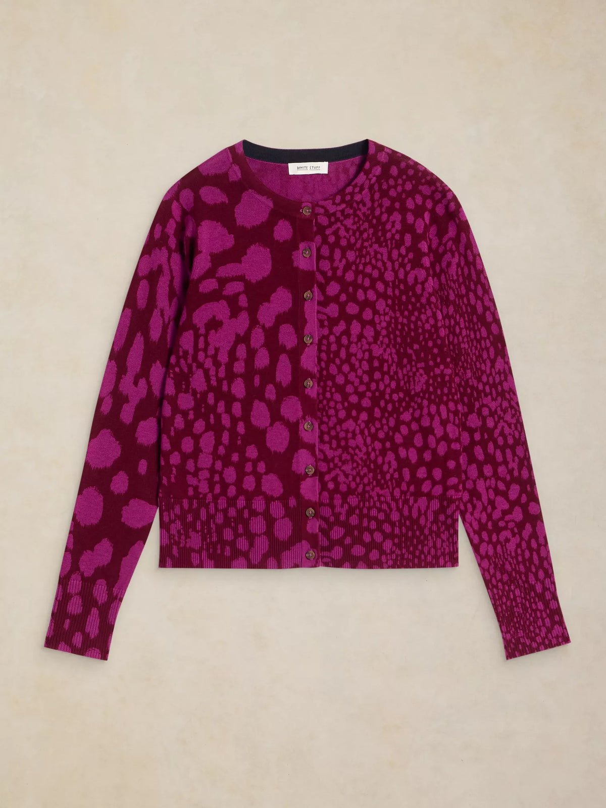 Lois Print Cardi by White Stuff in Pink Multi