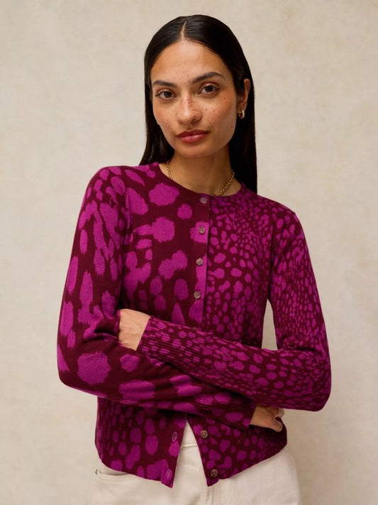 Lois Print Cardi by White Stuff in Pink Multi