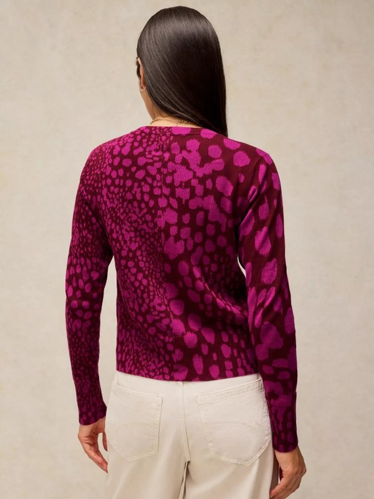 Lois Print Cardi by White Stuff in Pink Multi