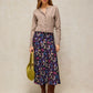 Gianna Bias Cut Midi Skirt by White Stuff in Pink Multi