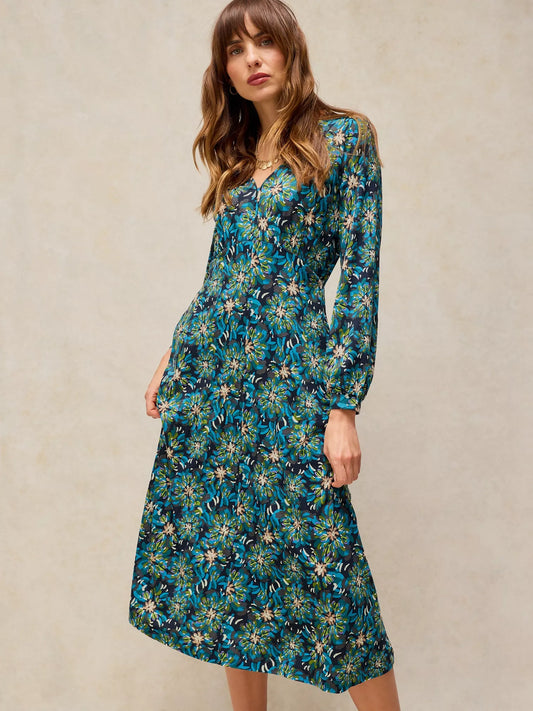 Megan Jersey Dress by White Stuff in Teal Multi