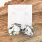 Hyacinth Tiered Earring on Marquis Hook by Virtue Jewelry in Metallic Silver