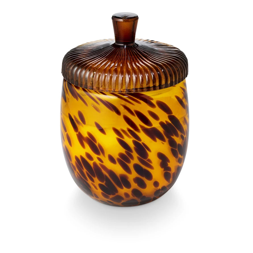 Woodfire Glass Acorn Candle by Illume