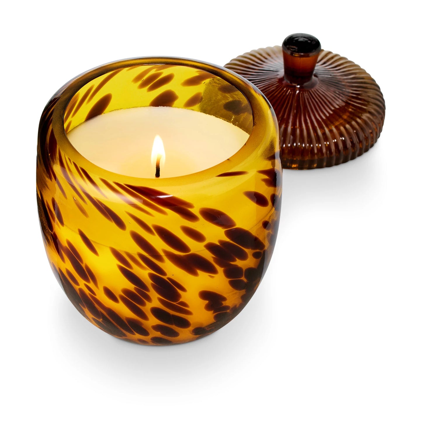Woodfire Glass Acorn Candle by Illume