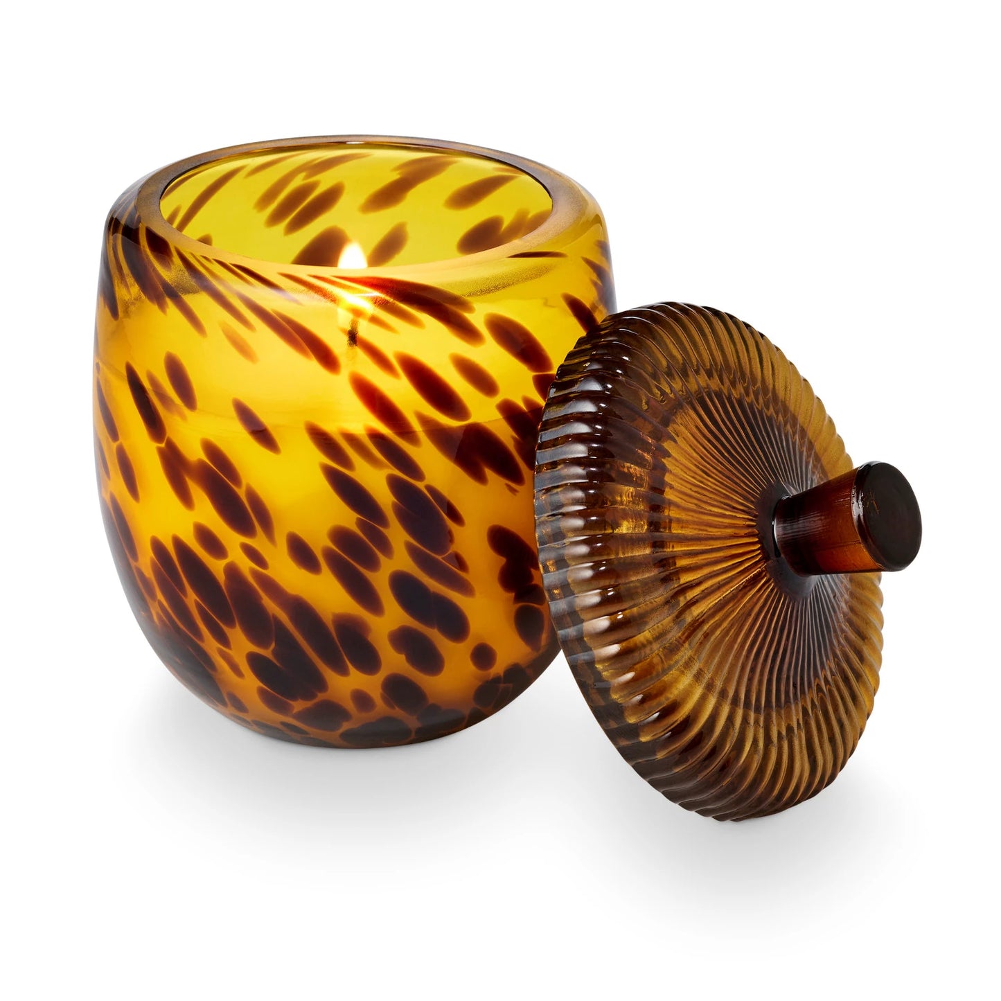 Woodfire Glass Acorn Candle by Illume
