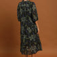 Mixed Floral Print Tiered Midi Dress by Umgee in Hunter Green Mix