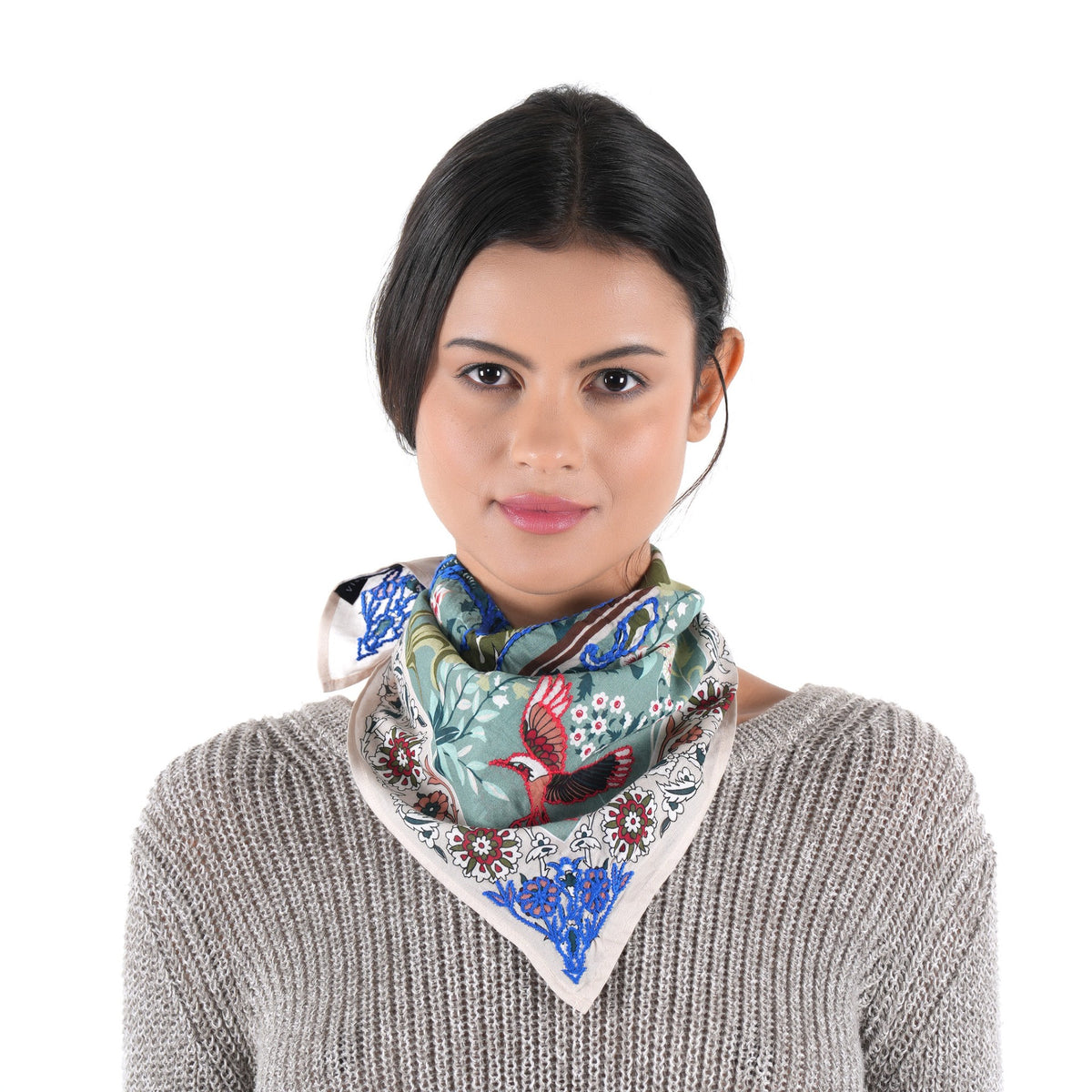 Scarf by Vismaya Scarves in Sage Green