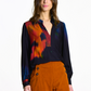 Top by La Fee Maraboutee in Marine/Curcuma