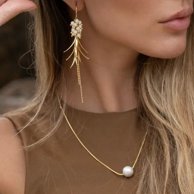 Single Pearl Necklace by Creative Brazil