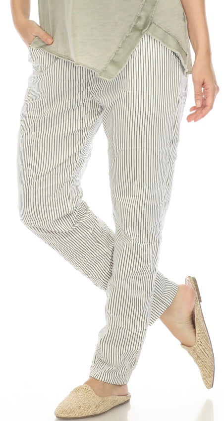 Stripe Pant by Flora Ashley in Olive