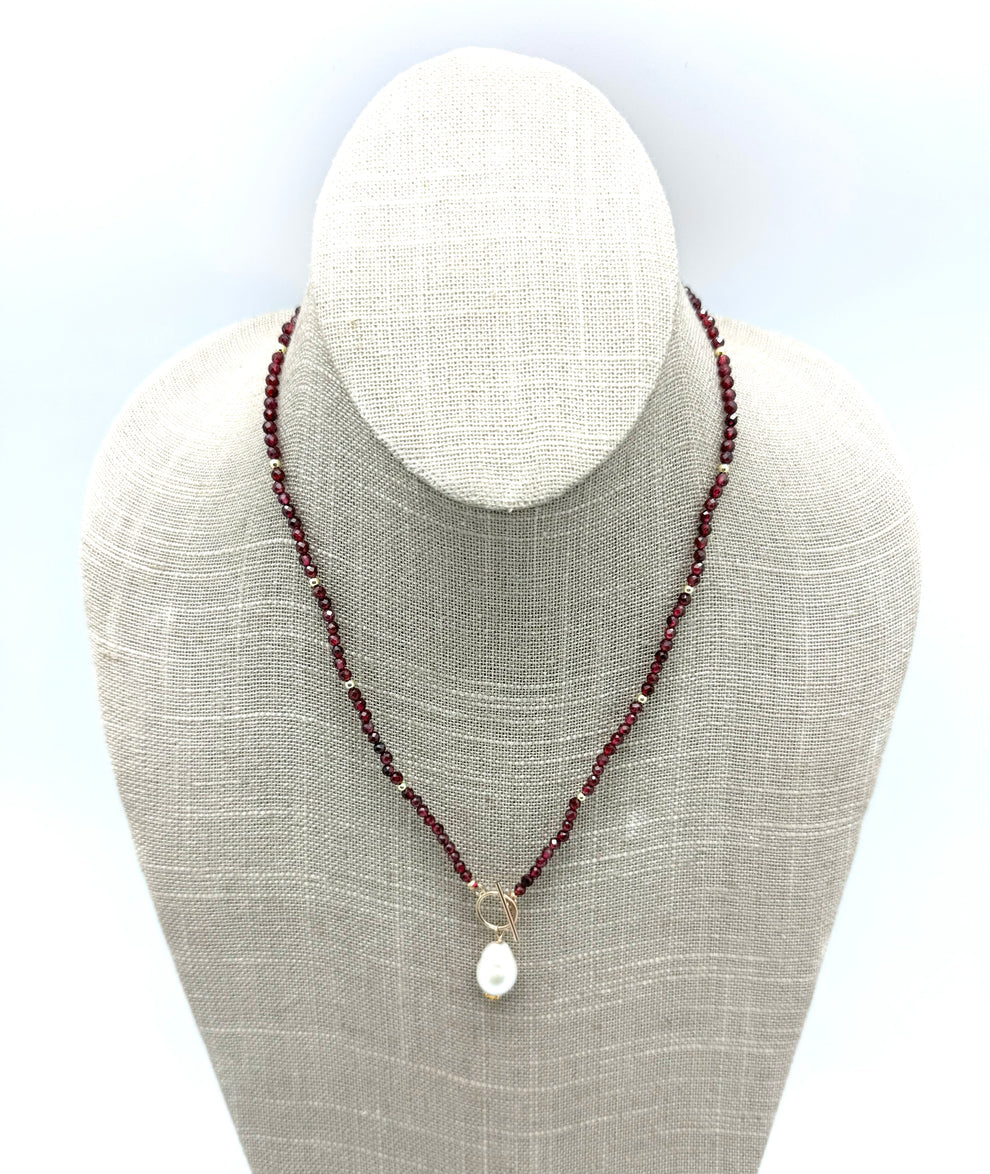 Carol Necklace by IN2DESIGN in Garnet
