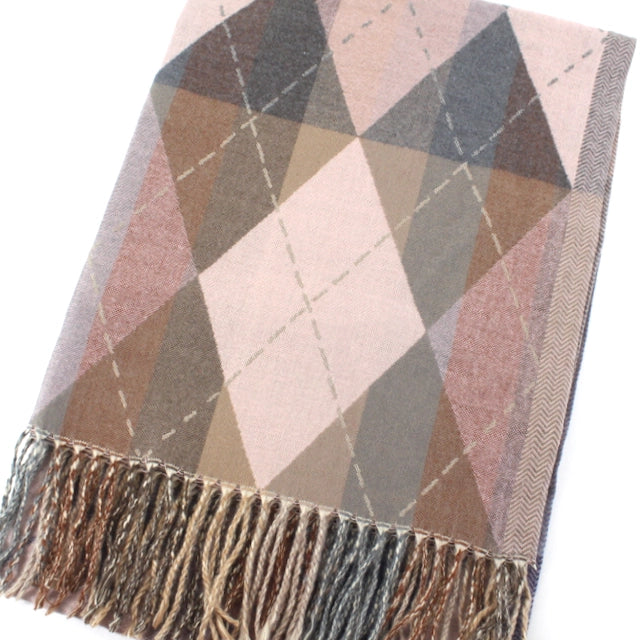 Argyle Wrap by Pretty Persuasions in Pink