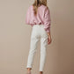 Slim Fit Denim Jeans by Summum in Off-White