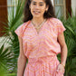 Allie Blouse by Ex Voto in Ginger/Pink Tie Dye