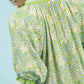 Spring Burst Print V-Neck Top by Umgee Sage Mix