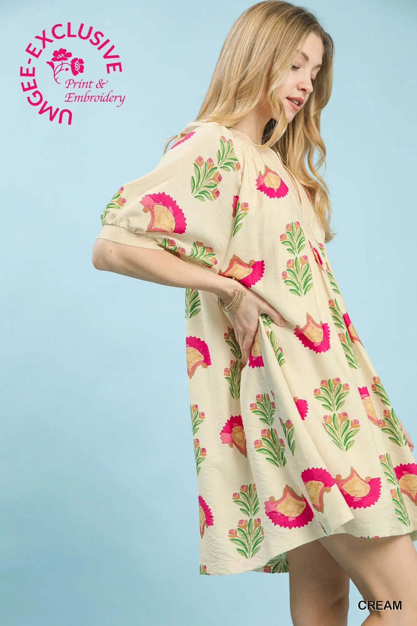 Dress by Umgee in Cream