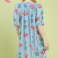 Abstract Print Mini Dress by Umgee in Light Blue