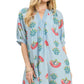 Abstract Print Mini Dress by Umgee in Light Blue