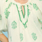 Floral Print Gauze Top by Umgee in Sage