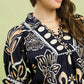Floral Print Puff Sleeve Top by Umgee in Navy