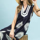 Sleeveless Geometric Midi Dress by Umgee in Navy