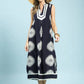 Sleeveless Geometric Midi Dress by Umgee in Navy