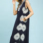 Sleeveless Geometric Midi Dress by Umgee in Navy