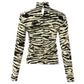 Laylani K. Blouse by Exquise in Black/Beige