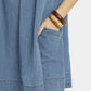 Stone Washed Mini Dress by Umgee in Denim