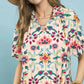 Abstract Floral Shift Dress by Umgee in Ecru Mix