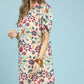 Abstract Floral Shift Dress by Umgee in Ecru Mix