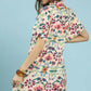 Abstract Floral Shift Dress by Umgee in Ecru Mix