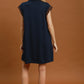Half-Zip Sweater Knit Mini Dress by Umgee in Navy