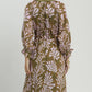 Collared Print Midi Dress by Umgee in Olive Mix