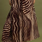 Zebra Print Wide Leg Maxi Skirt by Umgee in Brown