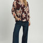Floral Print Top by Umgee in Plum