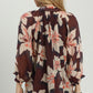 Floral Print Top by Umgee in Plum
