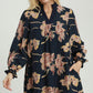 Floral Print Mini Dress by Umgee in Navy