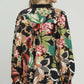 Floral Print Smocked Sleeve Blouse by Umgee in Black
