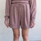 Relaxed Drawstring Sweatshorts by elle grey in Antler Pink