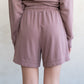 Relaxed Drawstring Sweatshorts by elle grey in Antler Pink