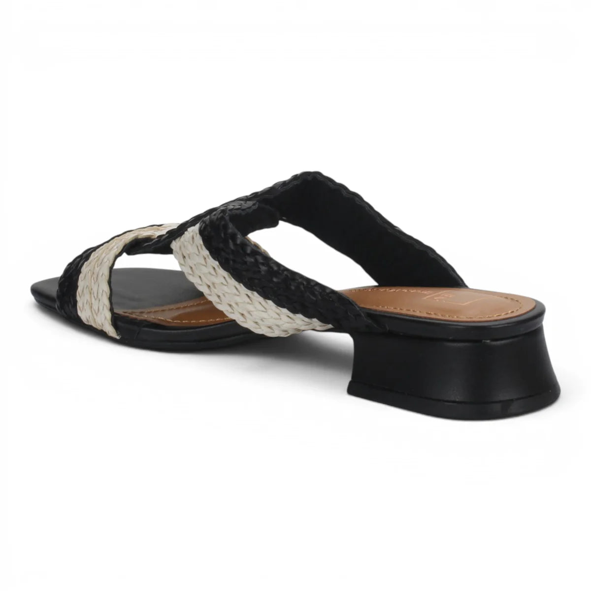 Verina 2 Slide Sandal by Bruno Menegatti in Black/Off White
