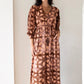 Milly Maxi Dress by Ex Voto in Brown & Pink